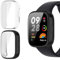ToVioc [2 Pièces] Coque avec Protecteur d'écran Compatible avec Xiaomi Redmi Watch 3 [TPU Flexible Coque] [Anti-Antichoc] Shell pour Xiaomi Redmi Watch 3 - Noir & Transparent