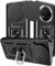 Yutwo Cover per Honor Magic 7 Lite, Custodia Antiurto Scorrevole Protezione Fotocamera Custodia con 360°Rotante Anello Supporto - Nero
