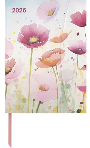 teNeues - Bright Flowers 2026 – Buchkalender 16x22 cm | Floraler Wochenkalender mit Magnetverschluss für Natur- & Blumenliebhaber: Magneto Diary
