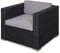 SVITA Rattan Sessel Ergänzung Zubehör Polyrattan Couch California Lugano schwarz