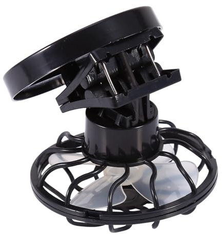 Sonew Solar-Powered Electric Mini Clamp/Holder-On Fan for Travel and Camping | Portable Cooling Cell Fan for Outdoor Activities | Energy-Saving Air Conditioner with No Batteries Needed