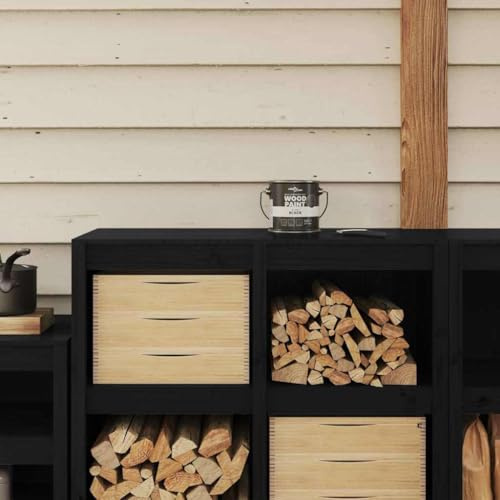 Sophrelle Pintura para Madera Negro 2,5 L Impresión en Pared Negro,4008536