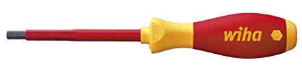 Wiha Schraubendreher SoftFinish® electric Sechskant (30361) 2,5 x 75 mm VDE geprüft, stückgeprüft, ergonomischer Griff für kraftvolles Drehen, Allrounder für Elektriker