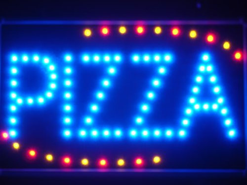 LAMPE NEON ENSEIGNE LUMINEUSE LED led008-b Pizza Shop OPEN LED Neon Business Light Sign