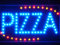 ADV PRO led008-b Pizza Shop OPEN LED Neon Business Light Sign Barlicht Neonlicht Lichtwerbung