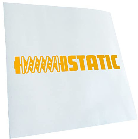 Kiwistar - Autoaufkleber - gelb - 60 x 9 cm - Static - Heckscheibenaufkleber Auto Aufkleber wetterfest für Kfz LKW Mofa Truck - Sticker außen selbstklebend Tuning Zubehör für Fenster Fahrzeug Scheibe