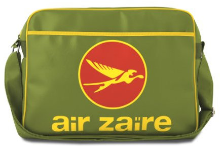 Logoshirt® Air Zaire I Logo I Umhängetasche I Schultertasche I Retro-Sporttasche I Kunstleder I Querformat I hellgrün I Lizenziertes Originaldesign