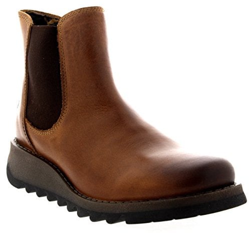 Fly London Women's Salv Chelsea Boots, Brown Camel, 4 UK