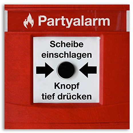 (60 x) Einladungskarten Geburtstag Partyalarm Feueralarm lustig witzig Einladungen