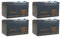 4 X BATTERIA RICARICABILE USO CICLICO PIOMBO 12V Volt 14Ah PER BICI ELETTRICHE 6DZM-