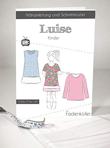 Schnittmuster Fadenkäfer Luise - Kinder in den Größen 74 bis 164 Papierschnittmuster