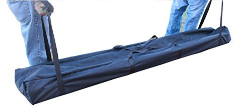 DELTA Canopies Budget PVC Party Zelt Himmel Shelter 20 x20 – Grün Weiß Long Storage Bag Schwarz