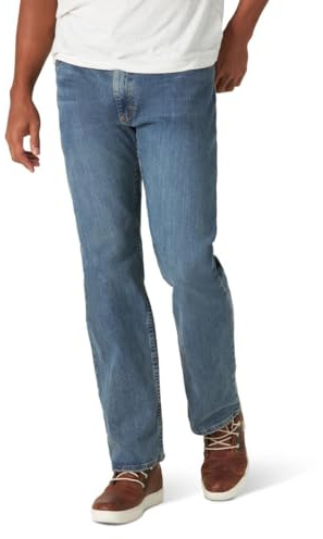 Wrangler Authentics Men's Regular Fit Comfort Flex Waist Jean, Slate, 36x34