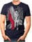 OM3® - Poland-Soccer-Girl - Herren T-Shirt Fan Support Fußball Trikot Sexy Frau Polen Polska Vintage Navy M