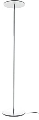 Artemide Athena Stehleuchte aus Stahl/Aluminium in der Farbe Weiß 44W 2700K, Maße: 32cm x 32cm x 183cm, 1833W20A