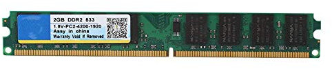 Tangxi RAM DDR2, RAM d'ordinateur, mémoire DDR2, 2 Go de mémoire DDR2 Meomory PC2-4200 533Mhz 1.8V 240Pin, mémoire de Bureau pour Carte mère Intel/AMD, modules de mémoire de Bureau Non tamponnés