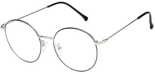 SaNgaiMEi Gafas Luz Azul,Gafas para Ordenador Anti Luz Azul - Gafas con Filtro de Luz Azul Marco de Metal Gafas para Ordenador Bloqueo de Luz Azul Evita la Fatiga Ocular
