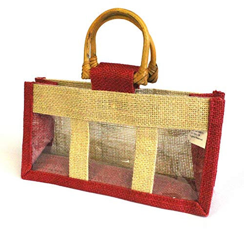 EliteKoopers Three Jar Storage Jute Gift Bag For Jams, Chutneys, Pickles & Preserves