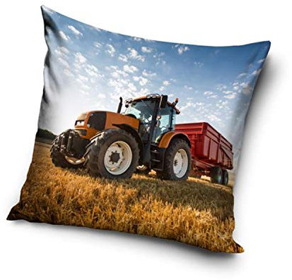 Trecker Traktor Motiv Kissenhülle Kissenbezug 40x40 cm (201062)