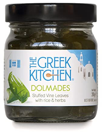 The Greek Kitchen Dolmades Feuilles de vigne farcies avec riz et herbes 280 g