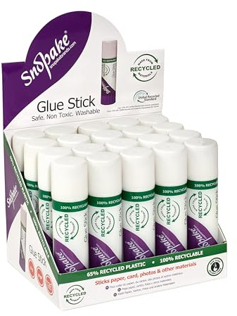 Snopake PVP 21g GlueStick [Pack of 20] Safe, Washable & Non-Toxic [15799]