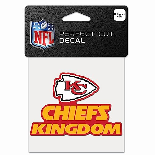 Wincraft NFL Perfect Cut 10x10cm Aufkleber Kansas City Chiefs SLOGAN