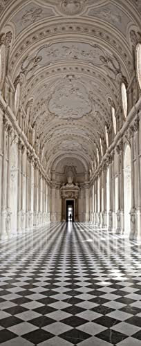 A.Monamour Türtapete Selbstklebend Türfolie Türposter 3D Blick Auf Die Galleria Di Diana Im Königspalast Von Venaria Vinyl Folie Türdeko Tapete Wandbild Türaufkleber Türtattoo 77 x 200 cm