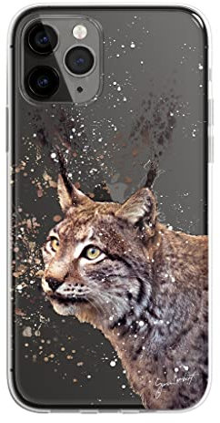 SmartGiftShop American Wildlife Animals Case Splatter Art CLEAR Phone Cover Case Exclusive Artwork for iPhone 6s - Bob Cat