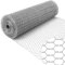 Garden Galvanised Chicken Wire Heavy Duty Rabbit Wire Hexagonal Mesh Fencing (10M X 90CM X 25MM Diameter)