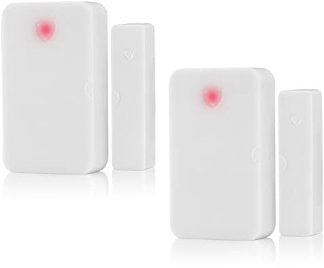 Sensor de Puerta Inalámbrico para Sistema de Alarma para el Hogar HXLZYF, para Alarmas de Ventana Abierta, Seguridad para Niños, Seguridad para Ingresar a la Oficina en el Hogar (2 Piezas)