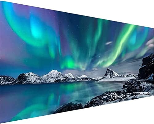 UTELKA Diamond Painting Groß Aurora(40x70cm)-DIY Diamond Painting Bilder Erwachsene Groß Aurora,5D Aurora Diamant Painting Bilder Groß Set für Home Wand Dekor