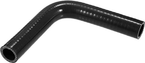 A ABSOPRO Universel 22mm 0.87 ID 90 Degré Voiture Coupleur Silicone Tuyau Noir