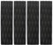 Surfboard Traktionspads Anti Rutsch Surfbrettpolster Skimboard Foot Pad Surfen Skimboard Aufkleber Vordere Heckdeck Matte Schwarz 4pcs