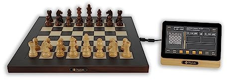 MEPHISTO Phoenix M – Premium-Schachcomputer mit edlem 40 cm Holzbrett, ideal für Flexibles Schachtraining, online & offline spielbar, mit Top-Engines und Retro-Emulationen