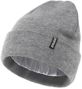 Zylioo S/M/L/XL/XXL Fleece Wintermütze Strickmütze Großen Kopf Beanie Mütze | Übergroße Mütze Winter Warme Skull Watch Cap Knit Beanie Hat für Alltag Outdoor