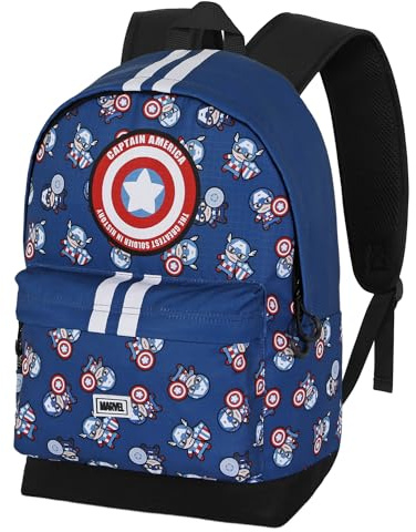 Captain America -Plus HS Rucksack, Blau, 30 x 44 cm, Kapazität 23 L