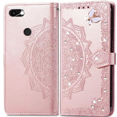 Phone Case for Google Pixel 3A,Premium Leather Wallet Full Cover with Card Slots and Kickstand,Flip Protective Case for Google Pixel 3A