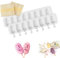 2 Packed Eisformen Silikon, Stieleisformen, Eis am Stiel Formen BPA Free, Popsicle Molds Set, Cake Pop Ice Lolly Mould Eisform, mit 100 Eisstiele