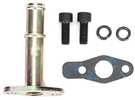 QANYEGN Tubo Flangiato di Scarico Olio Turbo, Tubo Flangia Scarico Olio Turbo, Tubo di Ritorno Scarico Olio in Lega di Alluminio, Adattatore Flangiato di Scarico Olio Per 5 a GT35