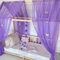 Baby Fancyroom Hausbett Himmel Betthimmel für Kinderbett Kinderzimmer Baldachin Bettvorhang Betthimmel für Mädchen Prinzessin Zimmer (Lila, 380cm, mit 5 Schmetterlingen)