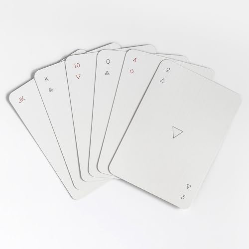 MINIMALCARDS® | minimalistische Design Spielkarten in blickdichter Casino Qualität aus Berlin | Professionelles Kartenspiel aus umweltfreundlichem Spielkarton für Poker Bride Black Jack Skat