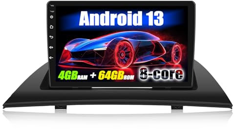 8-core 4+64G SIXWIN Android 13 Carplay Android Auto Autoradio für BMW X3 E83 (2004-2012), 9'' Touchscreen,1280 * 720, mit DSP GPS WiFi BT USB FM RDS Radio Mirror Link+32 Band EQ