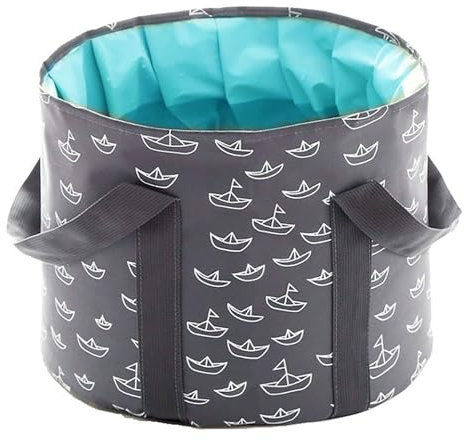 Seau Pliable pour tremper Les Pieds, Baignoire, 25LBain de Pieds Portable, Spa, trempage Pieds Maison, pédicure Bassin, Camping en Plein air (Gris)