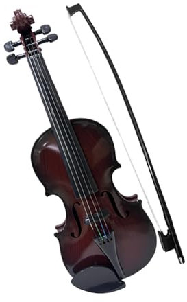 Solinder Violine Simulierte Violine Musik Praxis Geige Set für Anfänger Musikinstrument Exquisite Verarbeitung Leistung Bühne Geschenke Einstellbare Saiten