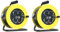 2 Pack Heavy Duty Outdoor Extension Lead 25M,13A Electrical Extension Reel, 4 Socket Cable Reel, for Home Office Garden,25 Metres