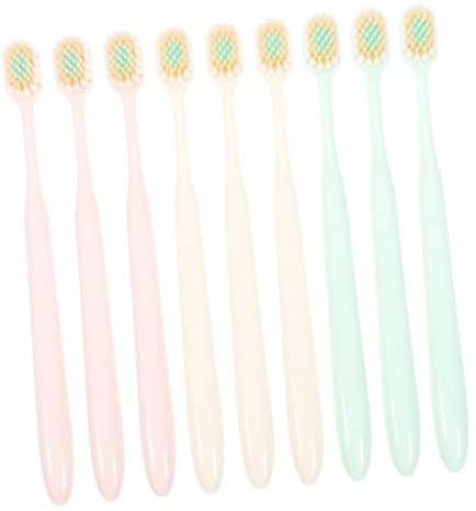 BUGUUYO 9stücke Weiche Borsten Zahnbürsten Für Erwachsene Sanfte Mundpflege Für Zuhause Bürstenköpfe Für Gründliche Zahnreinigung Und Gesundes Zahnfleisch