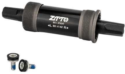 SQIANKUN Tretlager Fahrrad Fahrrad-Vierkant-Konus-Innenlager 80x142 100 x155 100 x177mm for Vierkant-Achsen-Kurbelgarnitur Fahrrad-Kurbelgarnitur Teil Tretlager(80x142L)