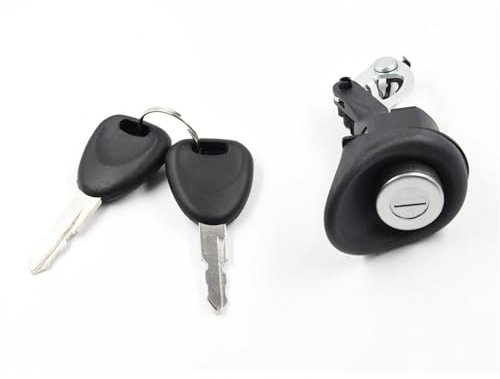ZXYIWSDF Serrure de Hayon Compatible avec Dacia pour Sandero I 2008 2009 2010 2011 2012 Verrou De Verrouillage Arrière De Coffre De Voiture avec 2 Clés 7701367940