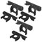 BRCUAT 6 Pack Heavy Duty Pergola Corner Brackets Extension 3-Way T Brackets for 4 X 4 Post Bracket Pergola Gazebo Kit