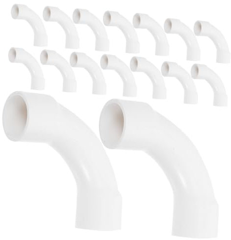 UKCOCO 25stücke Pvc-knieverbinder Pro Packung Für Elektroinstallationen in Gebäuden Geeignet Drahtrohre Aus Flammhemmendem Material Gefertigt